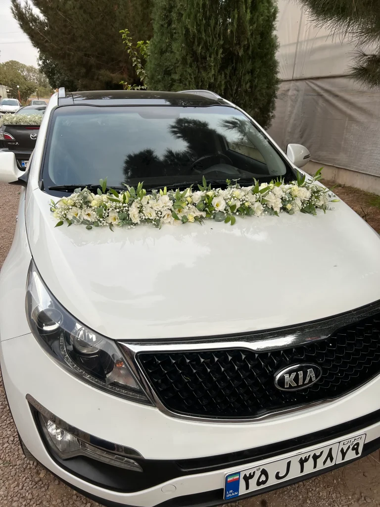 گل آرایی ماشین عروس جذاب