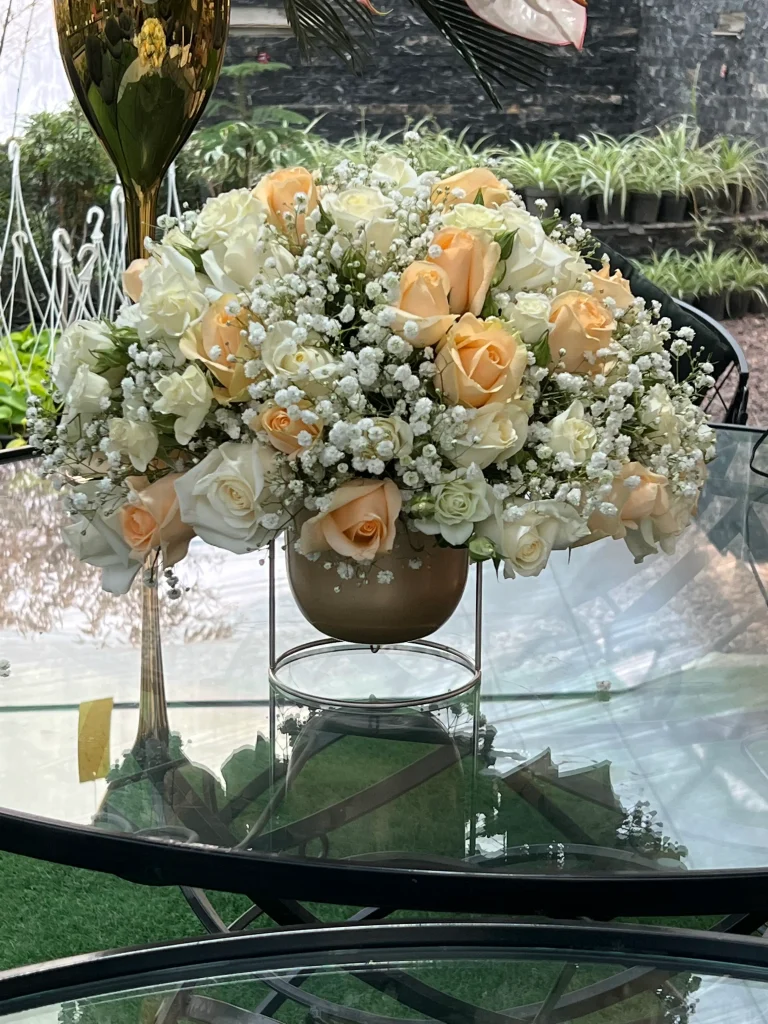 جام گل پایه کوتاه زیبا